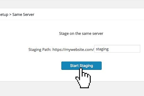 WP Time Capsule One Click Staging Feature