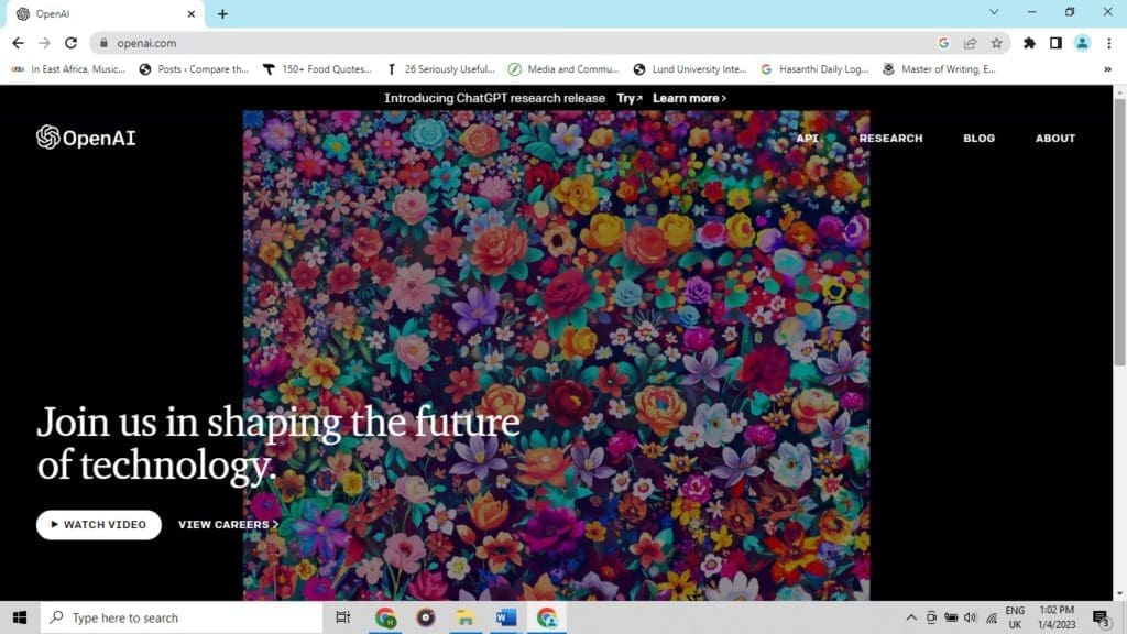 Open AI Website